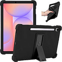 Силіконовий чохол з підставкою для Samsung Galaxy Tab S9 FE/S10 FE/S10 Lite 10.9" Black