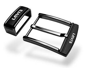 Ремінна пряжка з тренчем Levis 40мм М-32029 колір Темний-нікель з чорним