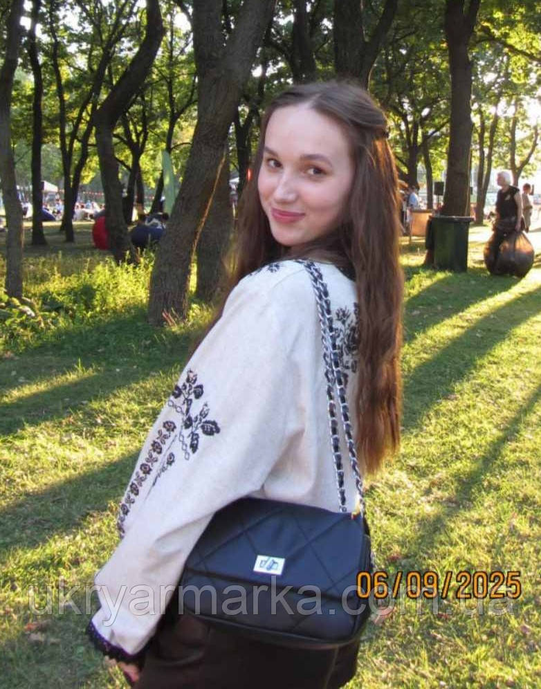 Жіноча вишита сорочка "Троянда" льон