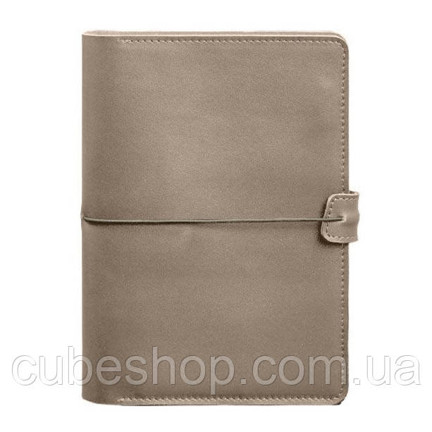 Шкіряний блокнот cофт-бук 9.4 (светло-бежевий) шкіра Krast