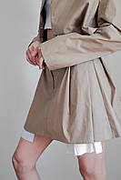 Женская бежевая юбка мини