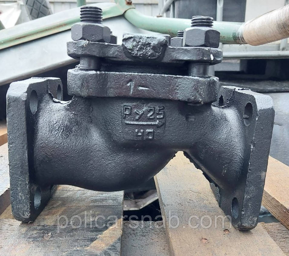 Клапан зворотний фланцовий чавунний підіймальний 16кч9п Ру25 Ду 40, фото 1