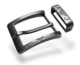 Ремінна пряжка з тренчем Armani 40мм М-32034 колір Темний-нікель