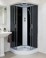 Гидромассажный бокс 90x90х210 см черный душевая кабина гидромассажная на низком поддоне