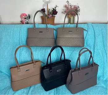 Сумочка жіноча прямокутна ділова 33,5*24 см на блискавці зі штучної шкіри в різних кольорах Liza