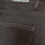 Джинси Vanver жіночі на флісі завужені теплі на зиму висока посадка 33 чорні, фото 2