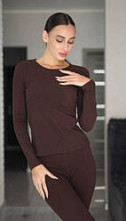 Жіночий термо-костюм ; Колір: шоколад, бежевий, графіт, чорний ; Розмір: 42-44, 46-48 ;