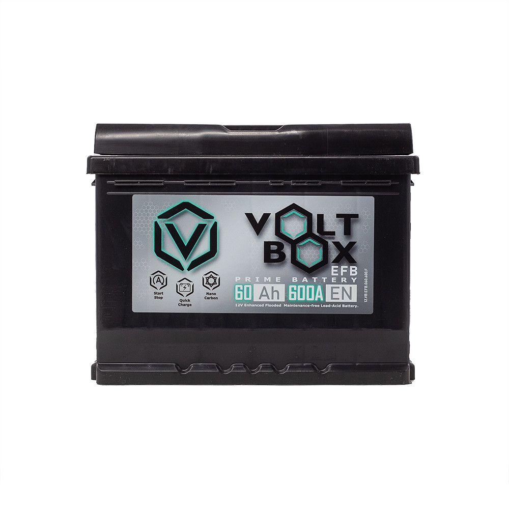 Акумулятор VOLTBOX EFB 60A + прав (0) (L2) (600 пуск)