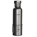 Титанова пляшка для води Tiartisan Titanium 750 мл та кружка з титану 300 мл набір тианового посуду в чохлі, фото 5