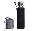 Титанова пляшка для води Tiartisan Titanium 750 мл та кружка з титану 300 мл набір тианового посуду в чохлі, фото 9