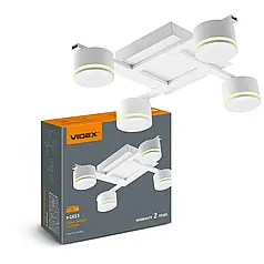 Світильник накладний Videx під лампи 4xGX53 IP20 білий VL-SPF31-4W