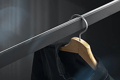 Гардеробні труби, штанги та комплектуючі