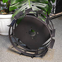 Ґрунтозачепи для мотоблоку 2 шт. Ø450х180 мм. 110 мм розболтування. Сталь - 2 мм