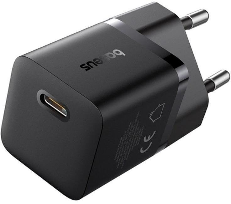 Мережевий зарядний пристрій Baseus GaN5 Mini Fast Charger 25W Black (P10110909113-00), фото 1