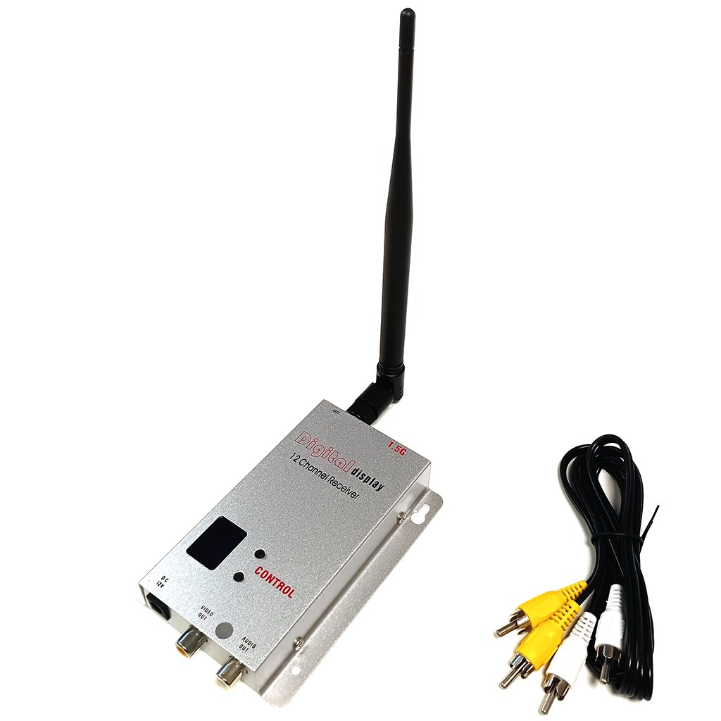 Kimpok FOX-R02-2 FPV приймач 1.5GHz 12Ch (1405-1680MHz) для авіамоделей і квадрокоптерів, AV вихід, 12V