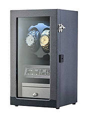 Шкатулка для підзаводу годинників, тайммувер для 2-х годинників Rothenschild X201CF-2