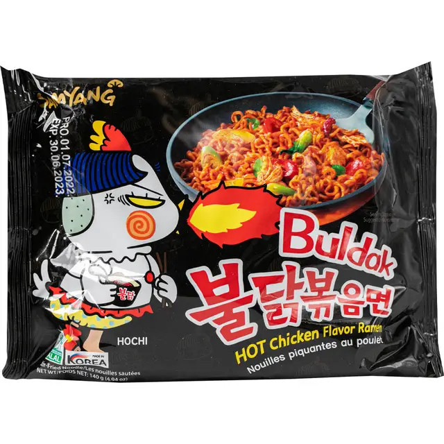 Локшина Buldak Hot Chicken Flavor Ramen Spicy Samyang 140 гр, фото 1