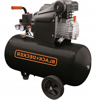 Масляний компресор Black+Decker 50 л, 1500 Вт, 8 бар