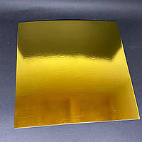 ПІДКЛАДКА ПІД ТОРТ ЗОЛОТО/СРІБЛО квадрат 25*25 см