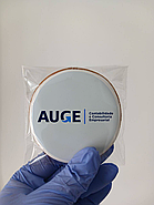 Пряник з логотипом Пряники оптом Корпоративні пряники Розписні медові круглі пряники діаметр 7 см 50 шт., фото 4