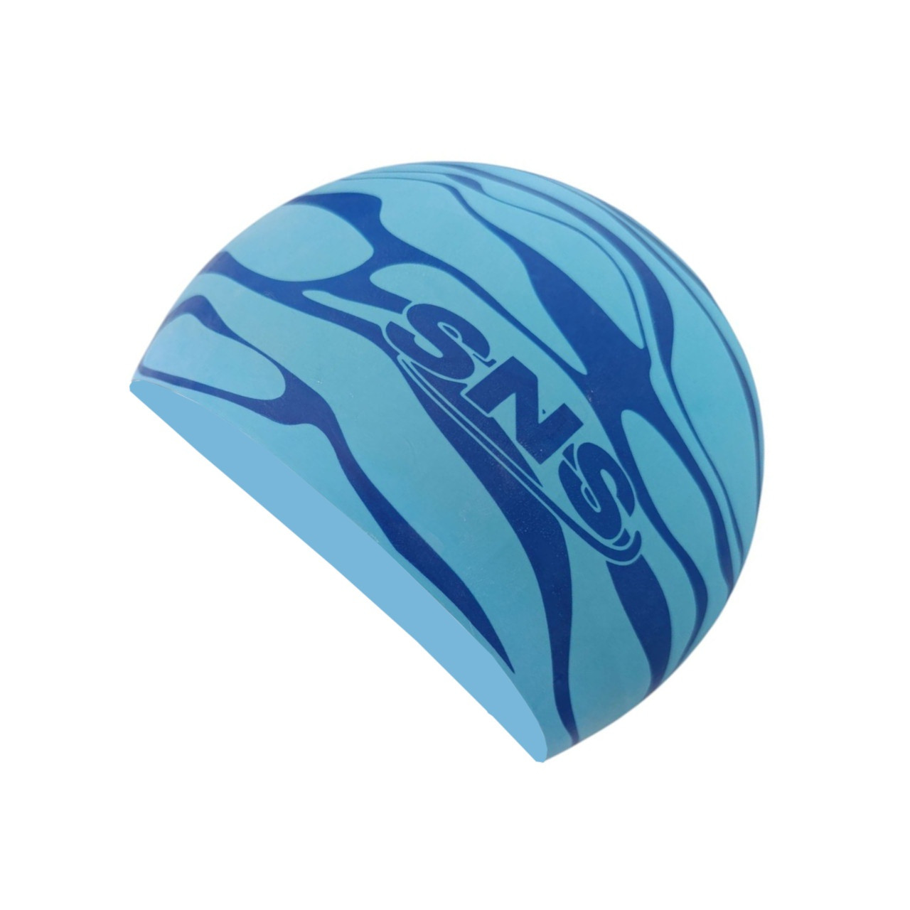 Шапочка для плавання силіконова 58-62 см. WATER RIPPS блакитна SC-SL-azure, фото 1