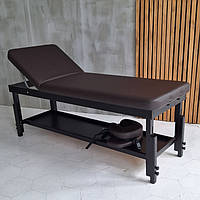 Стаціонарний масажний стіл KP-10 Brown