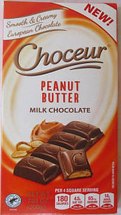 Шоколад Молочний з Арахісовим Маслом Choceur Peanut Butter 200 г Німеччина