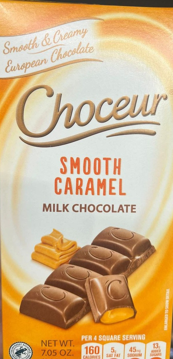 Шоколад Молочний з М'якою Карамельною Начинкою Choceur Smooth Caramel 200 г Німеччина, фото 1