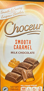 Шоколад Молочний з М'якою Карамельною Начинкою Choceur Smooth Caramel 200 г Німеччина
