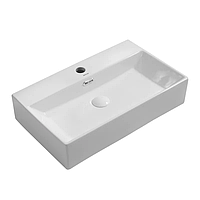 Раковина підвісна Mixxus Premium QUADRO-0206 600х360х130 mm з отвором під змішувач і переливом (MP6509)