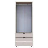 Шафа розпашна для одягу Doros Гелар 77,5х49,5х203,4 см Кашемір (DRS-011237), фото 6