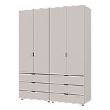 Комплект шаф для одягу Doros Гелар (2 шт.) 155х49,5х203,4 см Кашемір (DRS-011238), фото 3