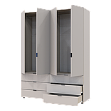 Комплект шаф для одягу Doros Гелар (2 шт.) 155х49,5х203,4 см Кашемір (DRS-011238), фото 4