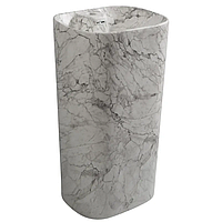 Раковина моноблок MIXXUS PREMIUM DIVERSE-1101 MARBLE 460х380х840mm з отвором під змішувач і переливом (MP6575)