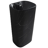 Раковина моноблок MIXXUS PREMIUM DIVERSE-1102 MARBLE 460х380х840mm з отвором під змішувач і переливом (MP6576)