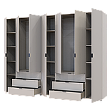 Комплект шаф для одягу Doros Гелар (2 шт.) 271,2х49,5х203,4 см Кашемір (DRS-011242), фото 4