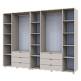 Комплект шаф для одягу Doros Гелар (2 шт.) 271,2х49,5х203,4 см Кашемір (DRS-011242), фото 5