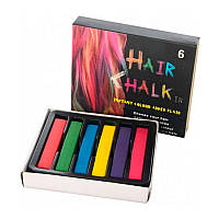 Крейда для волосся "WB" SFB006-2 6кол, 6,5 см (1/18)