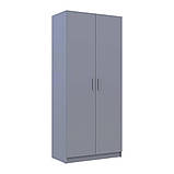 Шафа для одягу Doros Промо Сірий 2 ДСП 90х48х204 DRS-011625 (80737764), фото 6