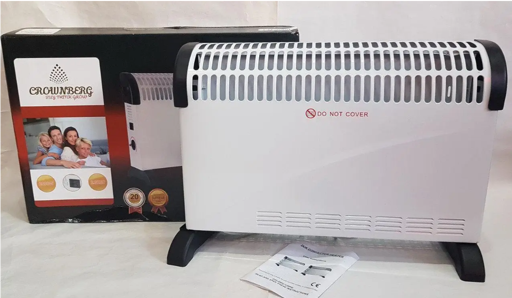 Конвектор електричний обігрівач напольний Crownberg Cb-2000, фото 1