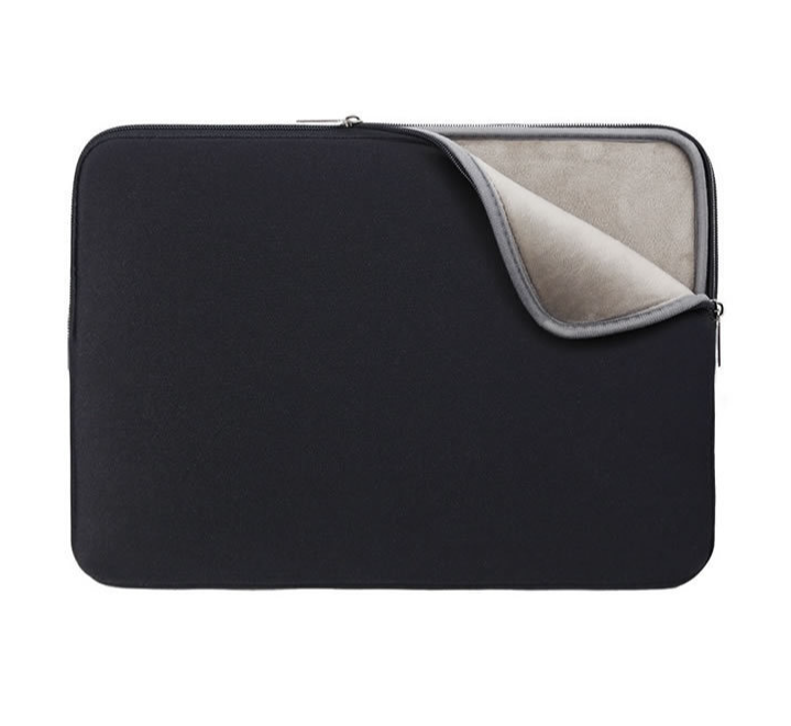 Чохол для ноутбука чорний м'який 15,6" плоский захисний чорний чохол до ноутбуку 15 дюймів, фото 1