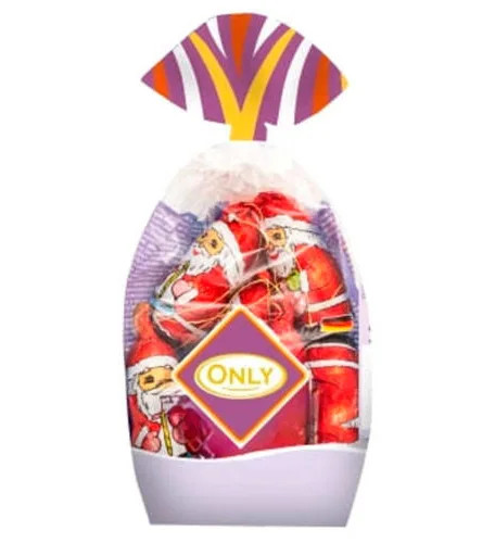 Молочний шоколад Санта Клауси (Сітка) 100г, фото 1