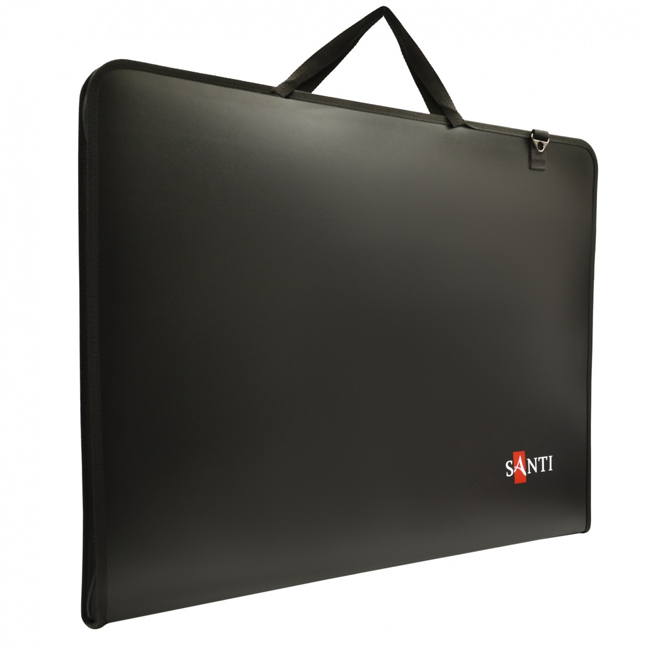 Папка-портфель А2 для Ескізів "SANTI" /492284/ з тканинними ручками, чорна (1/12), фото 1
