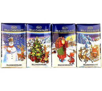 Only Молочний шоколад Різдвяний 4х15г