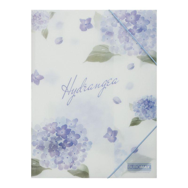 Папка на гумках А4 "BuroMAX" /BM.3908-30/ матов.пластик, ARABESKI, світло-синій (1/12/180), фото 1