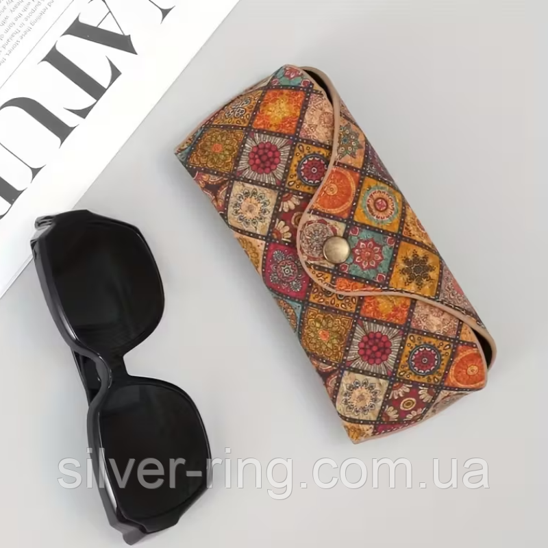 Футляр, чохол для окулярів на кнопці, фото 1