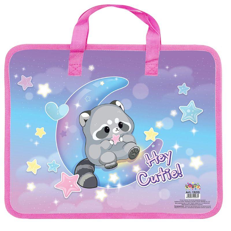 Папка-портфель "Kidis" /13213/ "Raccoon" з ткан. ручк. (1/12), фото 1