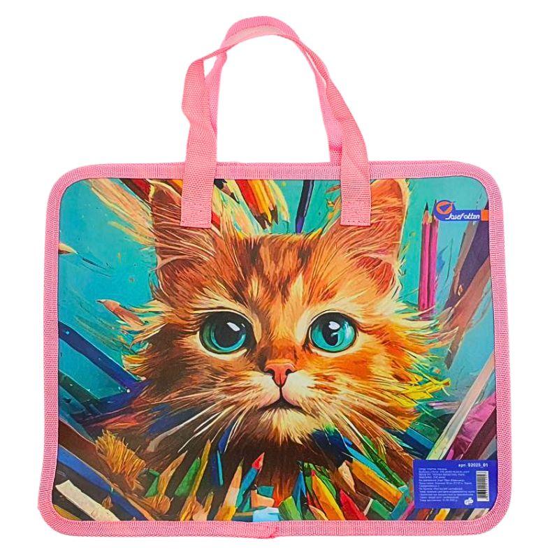 Папка-портфель 26*32см "JO" /S2025_01/ "Кішечка" (1/12/120), фото 1