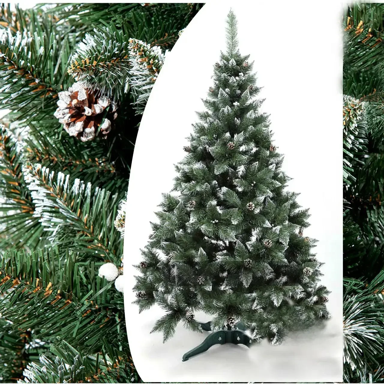 Штучна ялинка 1.5 метра Калина з Шишкою. Штучна ялинка новорічна, фото 1