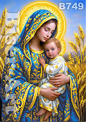 Різдво Христове в срібно-золотих тонах (В749) Набір для вишивки бісером  (40477)